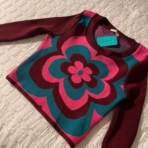 Y2K Ribbed Flower Crop Top